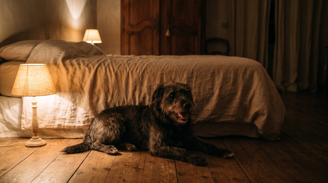 Chien qui halète la nuit dans une chambre calme — comprendre les vraies causes