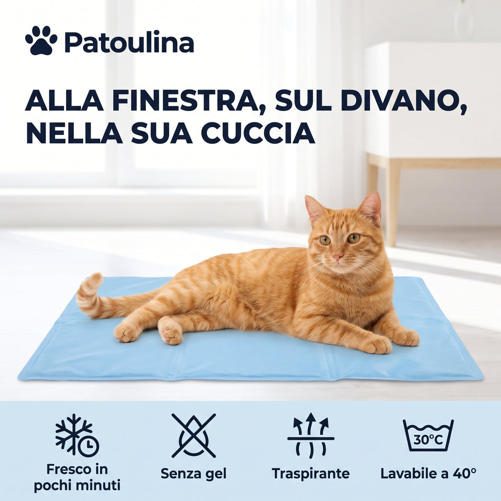 Tappetino rinfrescante senza gel per gatti