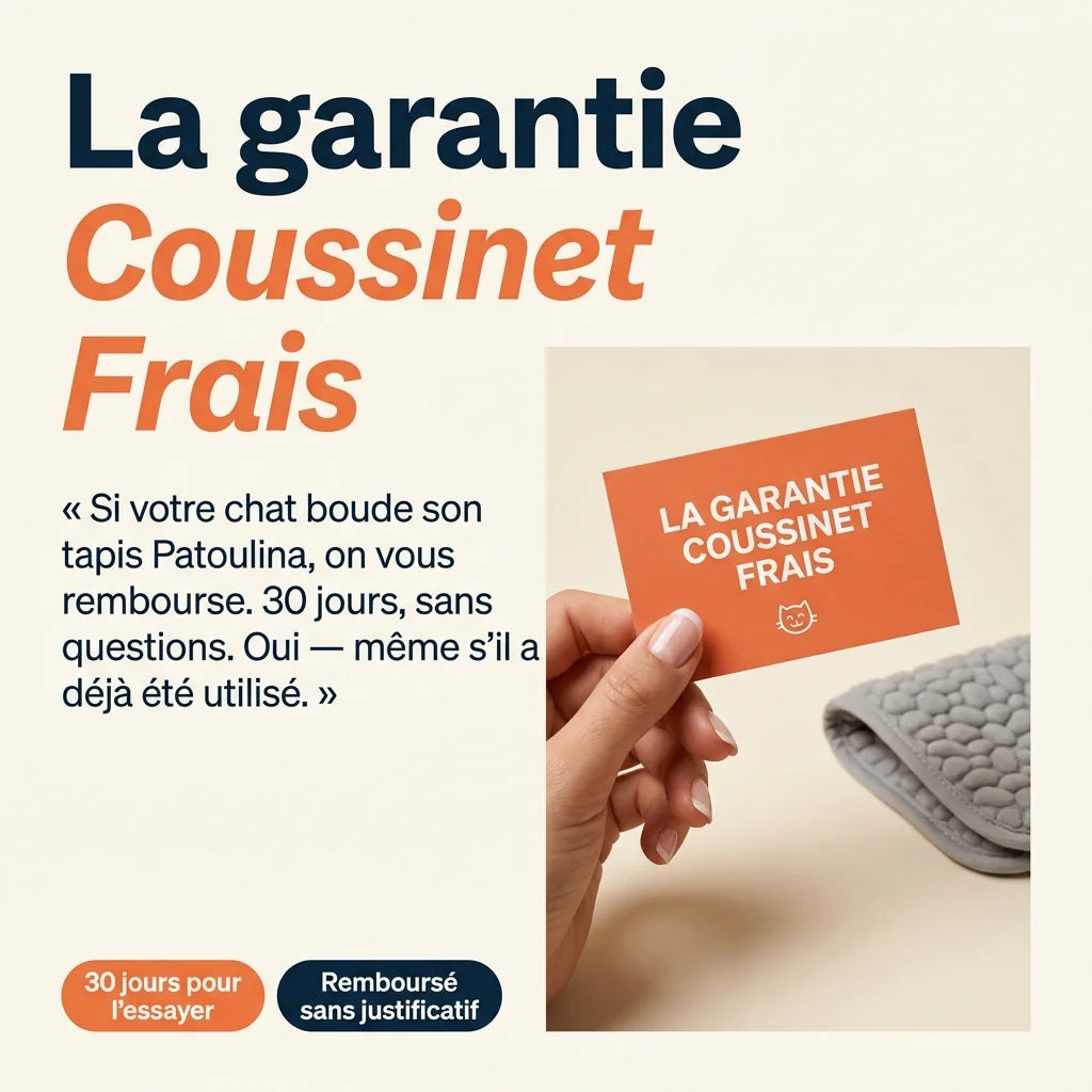 Patoulina chat — Garantie Coussinet Frais 30 jours