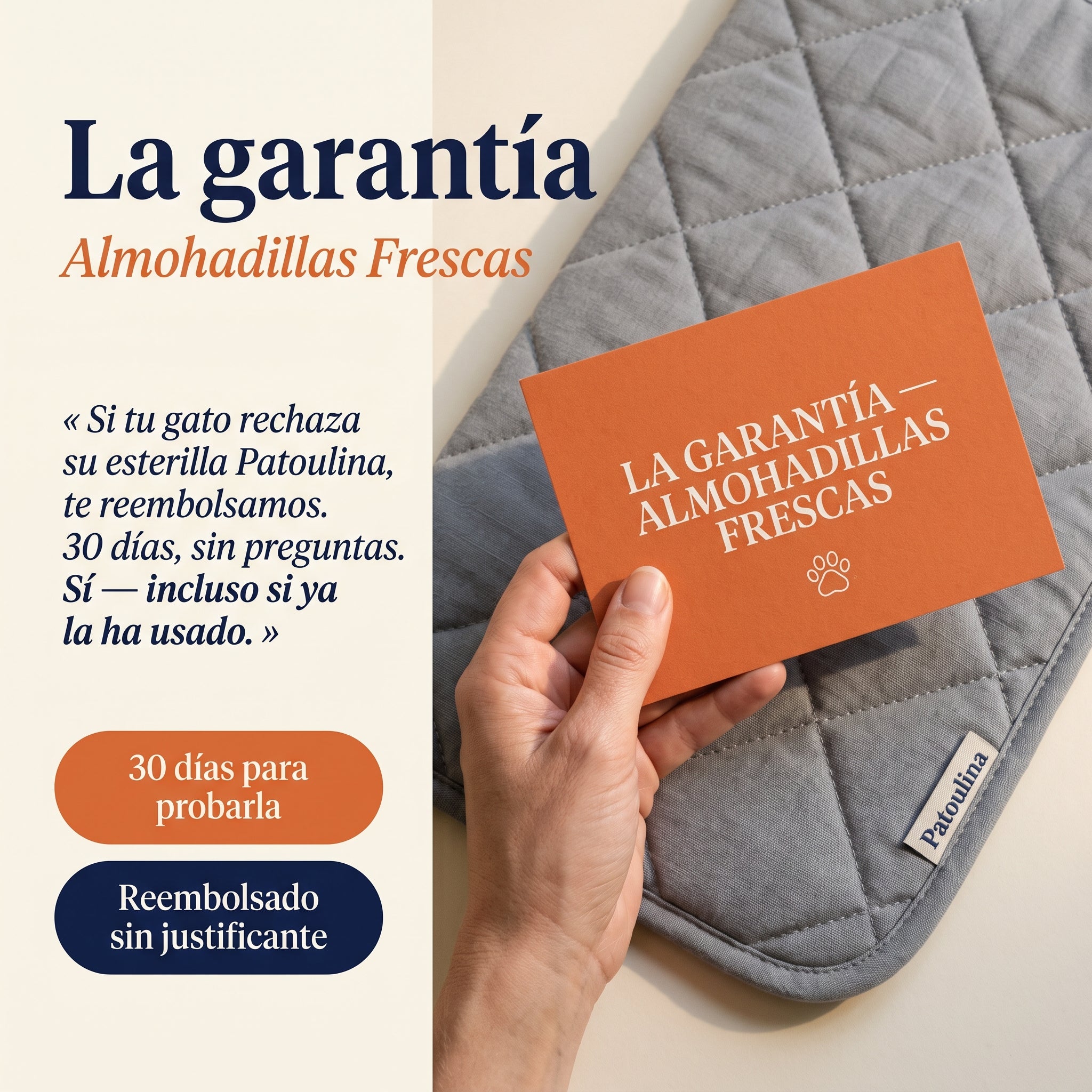 Patoulina gato — garantía 30 días