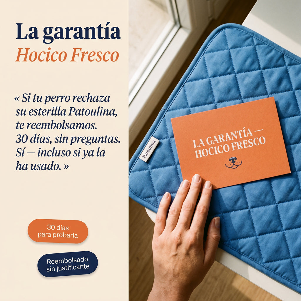 Patoulina perro — garantía 30 días
