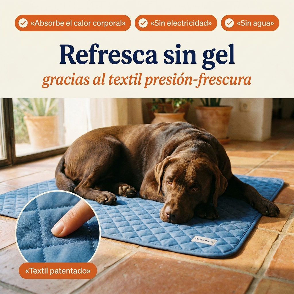 Patoulina perro — textil premium