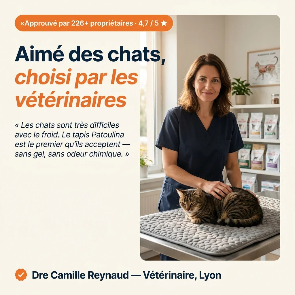 Patoulina chat — véto approuvé (Dre Reynaud, Lyon)