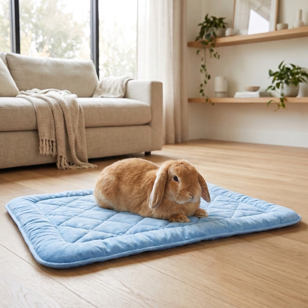 Tapis rafraîchissant pour lapin Patoulina — recommandé par les vétérinaires