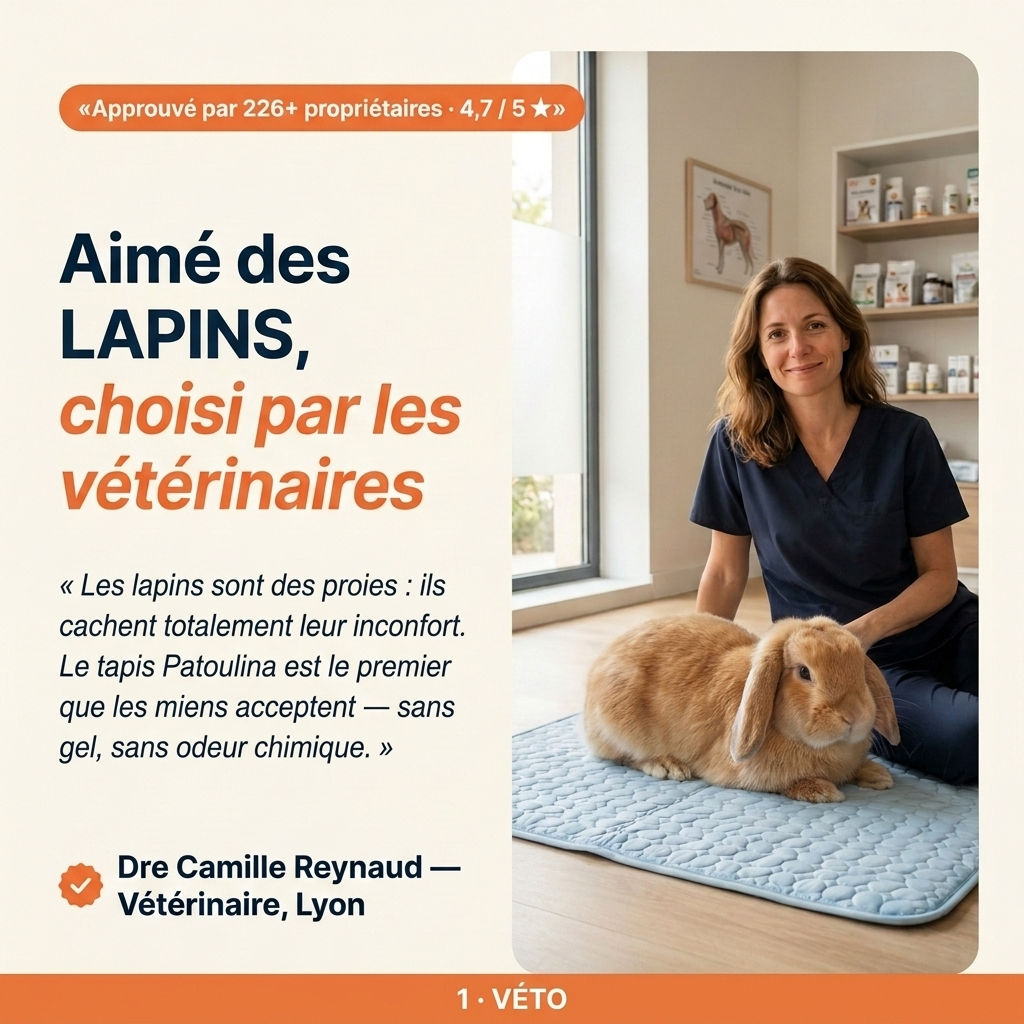 Patoulina lapin — véto approuvé (Dre Reynaud, Lyon)