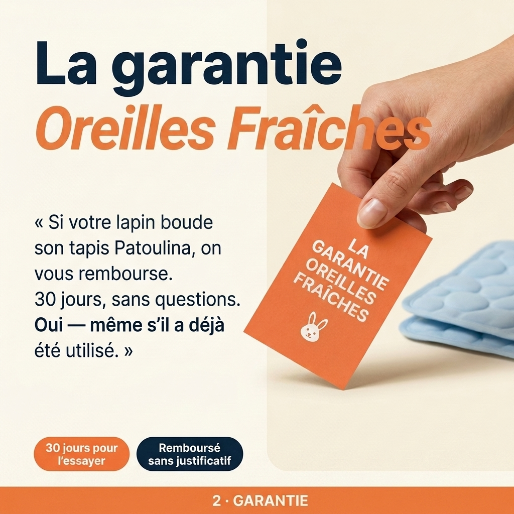 Patoulina lapin — Garantie Oreilles Fraîches 30 jours