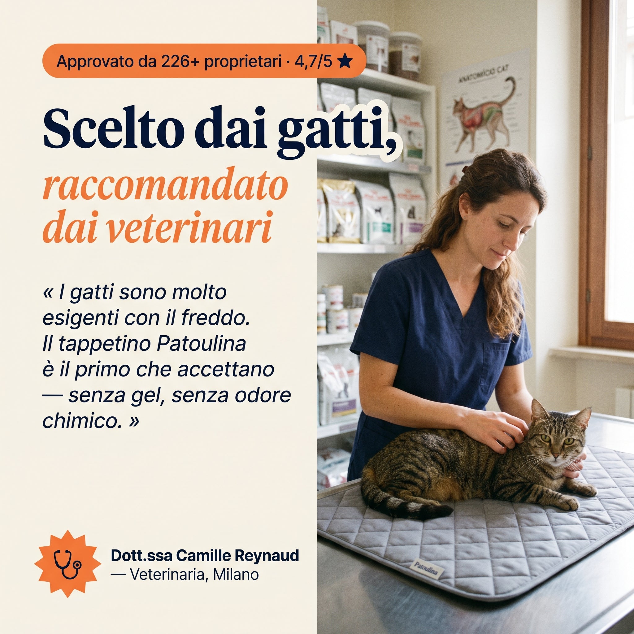 Patoulina gatto — raccomandato dai veterinari