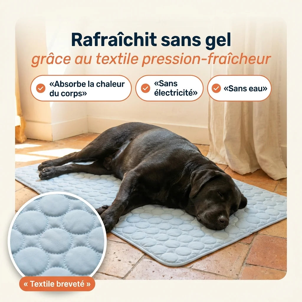 Patoulina chien — Rafraîchit sans gel (textile breveté)