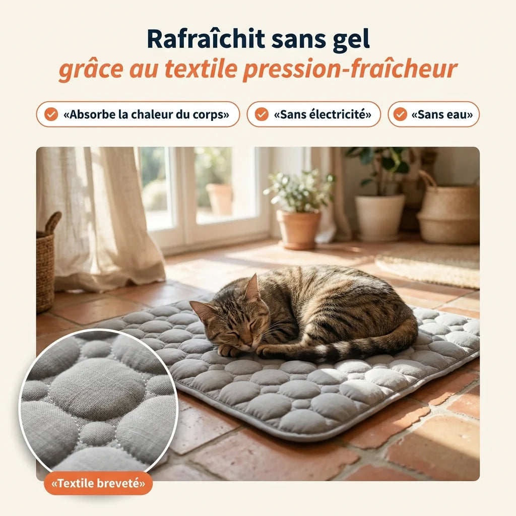 Patoulina chat — Rafraîchit sans gel (textile breveté)